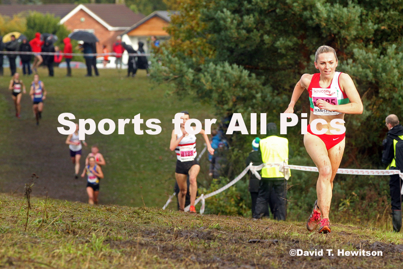Senior women, National Cross Country Relay Champs., Berry Hill Park, Mansfield.  Photo: David T. Hewitson/Sports for All Pics